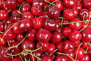 Texture of nripe cherries