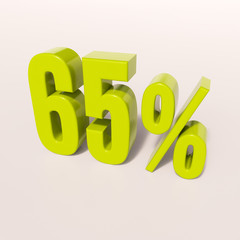Percentage sign, 65 percent