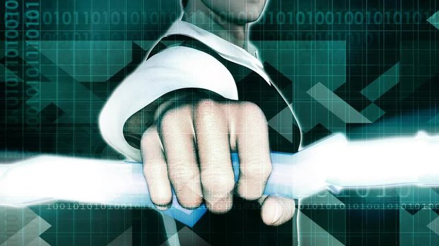 Seize the Opportunity as a Hand Holding Lightning