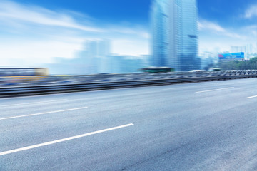 traffic on highway,with city background,chongqing