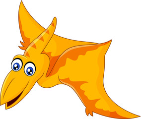 Cartoon pterodaytyl flying

