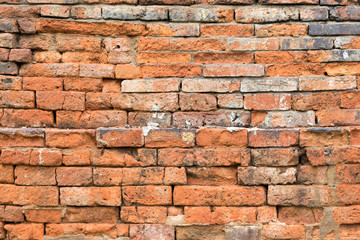 Old grunge brick wall background