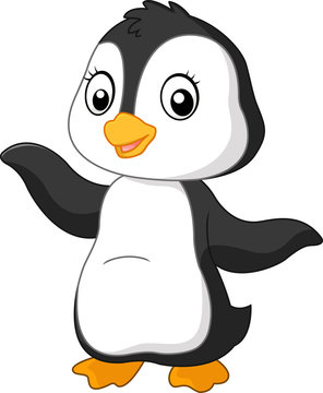 Cute funny penguin 