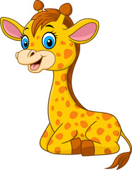 Cartoon baby giraffe