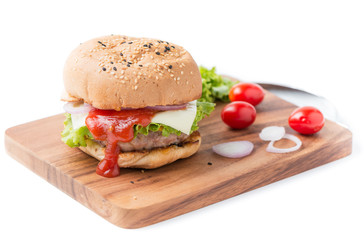 tomato sauce in Beef Hamburger