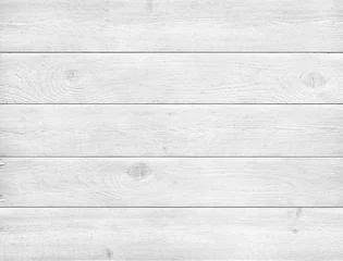 Foto op Plexiglas Witte houtstructuur achtergrond. © sveta