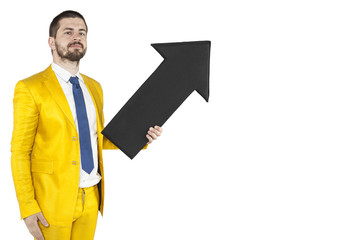 copy space next to businessman