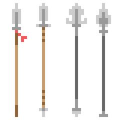 pixel art spear
