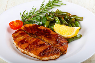 Grilled salmon