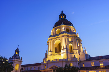 Fototapeta na wymiar The beautiful Pasadena City Hall near Los Angeles, California