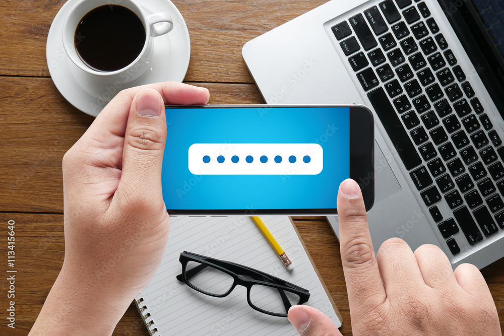 Poster password security log in technology