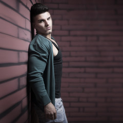 Handsome young fashion man