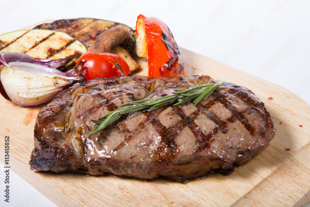 Wall mural grilled beef steak