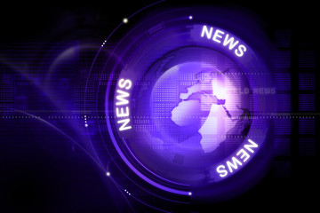Digital news background