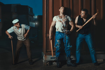 Bandits are afraid of the old man.