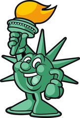 Cartoon Statue of Liberty