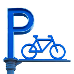Fototapeta premium Bicycle parking icon