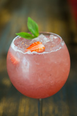 Cocktail drink on a table
