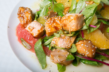 Fried chicken salad