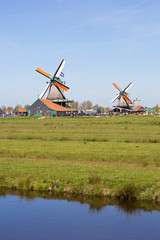 Fototapeta premium Holland, Zaanse Schans, Freilichtmuseum
