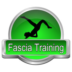 Fascia Training button - 3D illustration