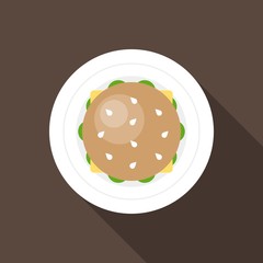 Hamburger icon, flat design