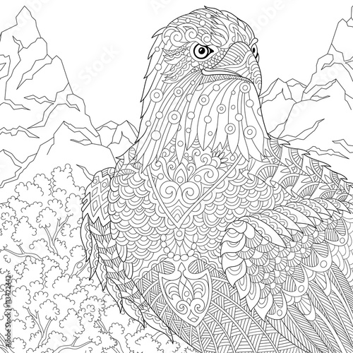 eagle coloring pages for adults - photo #12