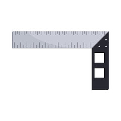 Construction square triangle icon, cartoon style