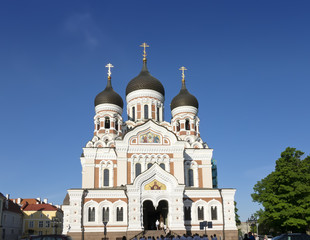 Fototapeta na wymiar Alexander Nevsky Cathedral. Old city, Tallinn, Estonia...