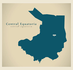 Modern Map - Central Equatoria SS