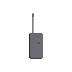 Radio transceiver icon in cartoon style