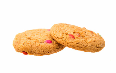 cookies with chocolate isolated