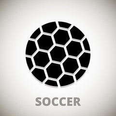 Obraz premium icon black soccer ball