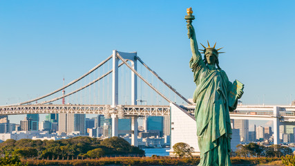 Fototapeta premium Statue of Liberty in Odaiba, Tokyo