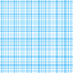 Blue and white gingham seamless pattern