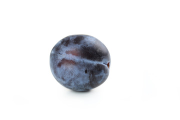 Fresh plum isolated on a white