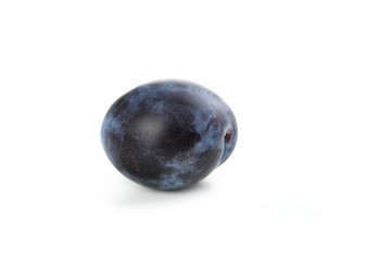 Fresh plum isolated on a white