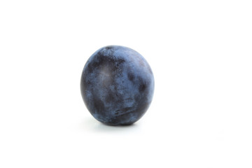Fresh plum isolated on a white