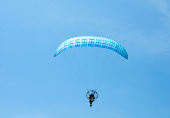 Paraglider in the sky