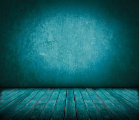 Abstract old dark grunge blue wooden background for insert your texts or products.