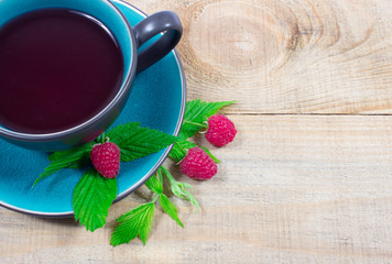 Tea raspberry - closeup.