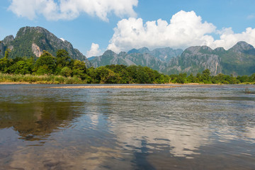 Mountain View in Vang Vieng, Laos