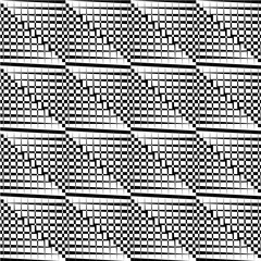 An elegant black and white vector pattern, geometric square tiles