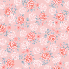 Rose seamless pattern
