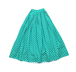 Women's cotton long blue skirt