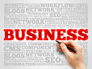 BUSINESS word cloud, business concept