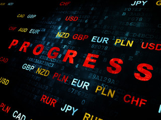 Fototapeta premium Finance concept: Progress on Digital background