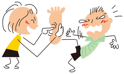 足の裏をくすぐる子供