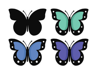 vector butterfly collection