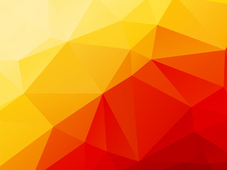 low poly geometric orange background
